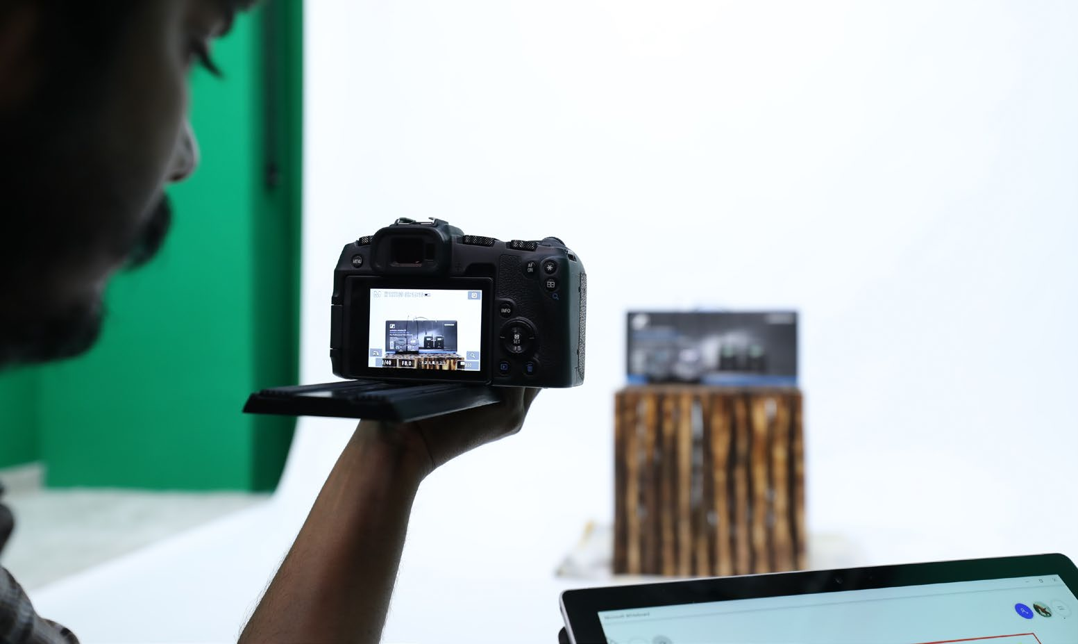 Content Studio green screen interview — chroma key recording setup, Gurugram